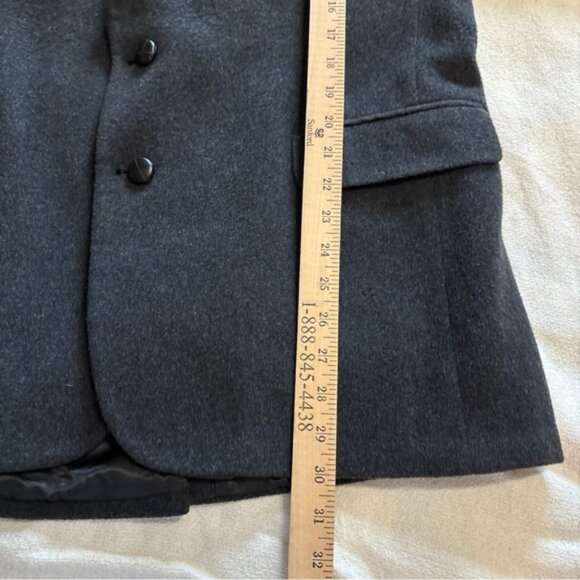 Vintage Michael/Sterns‎ Camel Hair Blazer Jacket Two Button Men's 42R Charcoal - Picture 12 of 15